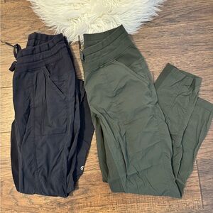 Lululemon Dance Studio Cropped pants Women's Black and Green Pants